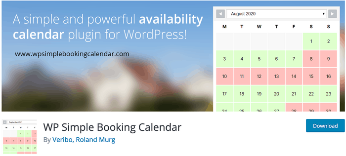 WP Einfacher Buchungskalender WordPress-Plugin