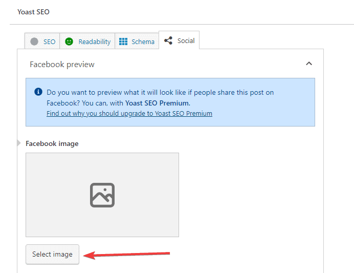 Bildauswahl im Yoast SEO-Plugin