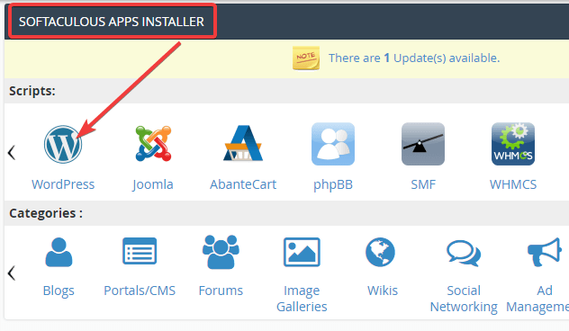 WordPress-Installer-Tool in cPanel