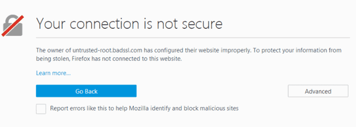 Verbindungsfehler in Mozilla Firefox