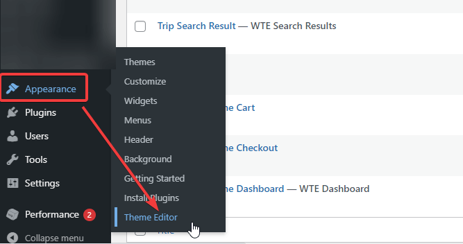 Theme-Editor-Einstellung