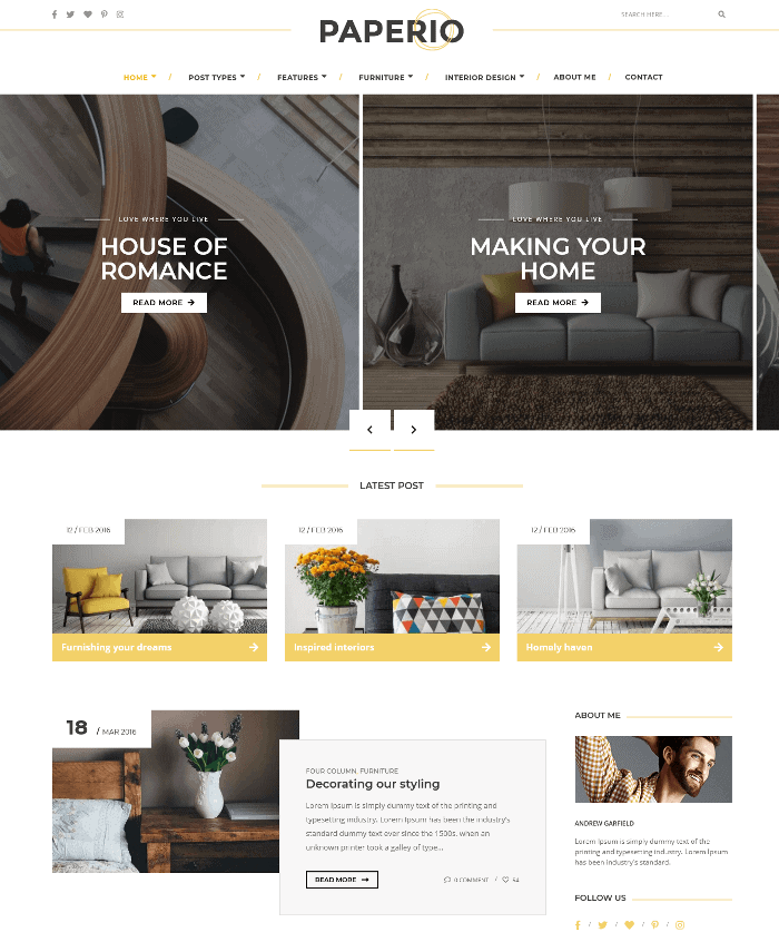 Paperio WordPress-Theme