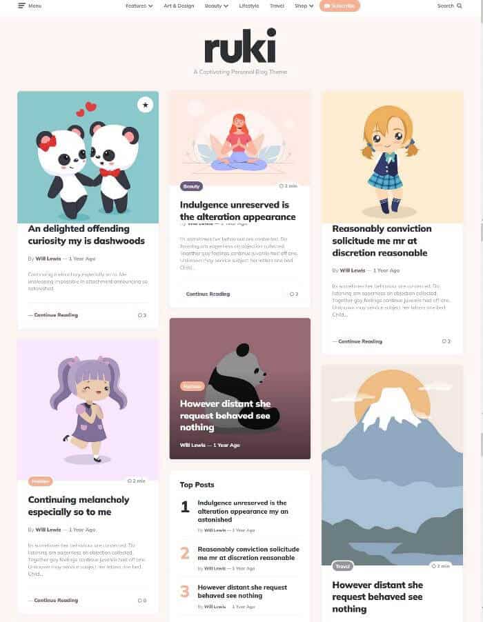 Ruki WordPress-Theme