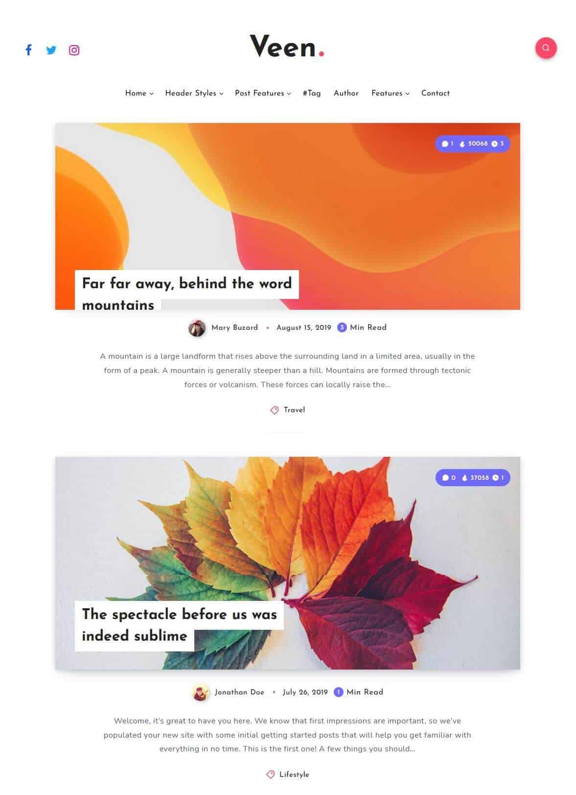 Veen WordPress-Theme