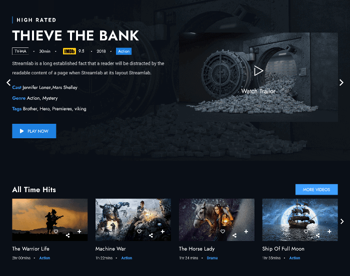 ธีม Streamlab WordPress