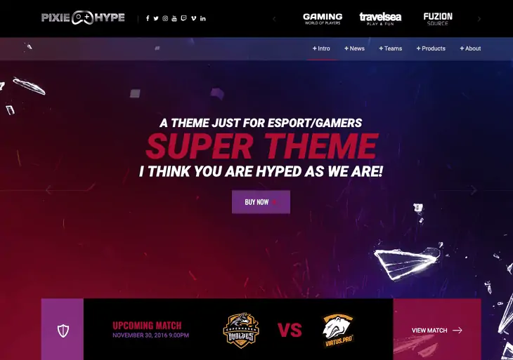 ธีม WordPress เกม PixieHuge