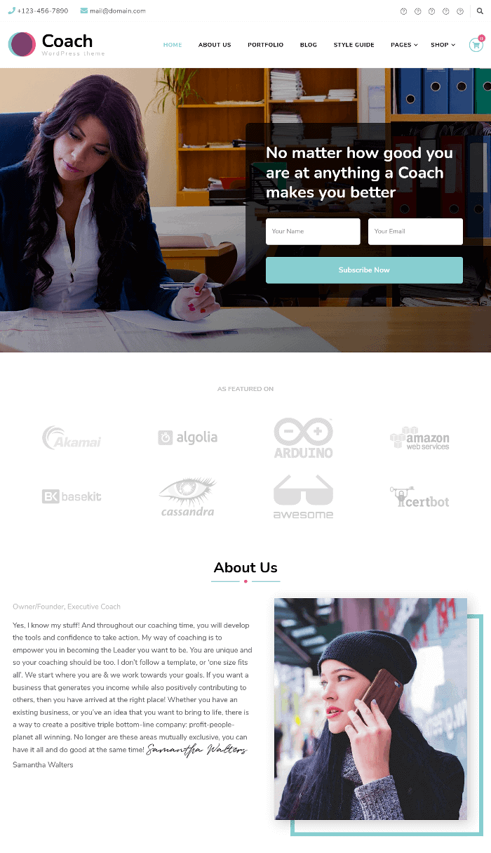 Blossom Coach WordPress-Theme