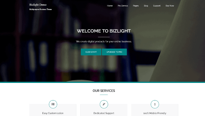 Bizlight-WordPress-Theme