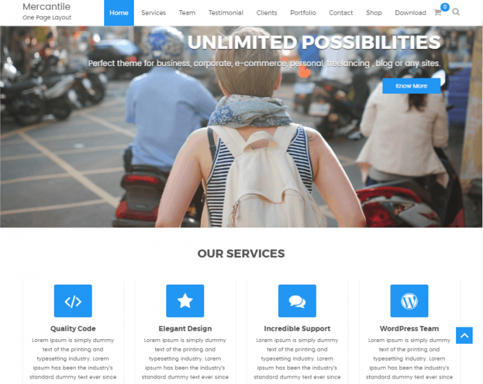 Kaufmännisches WordPress-Theme