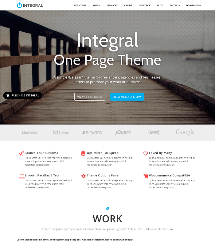 Integriertes WordPress-Theme