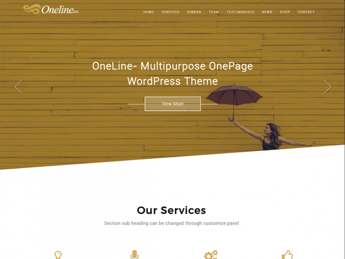 Oneline Lite WordPress-Theme