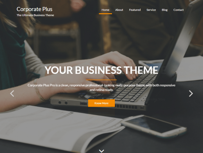 Corporate plus WordPress-Theme