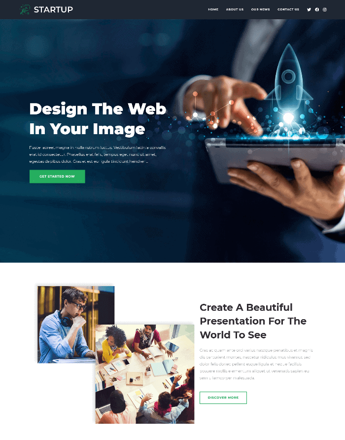 OceanWP Startup-WordPress-Theme