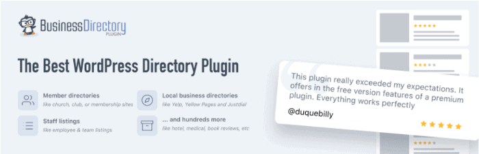 WordPress-Plugin für Geschäftsverzeichnisse