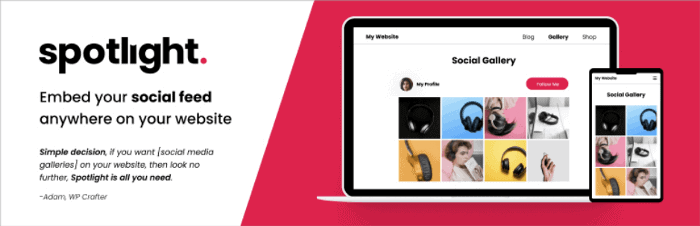 ปลั๊กอิน WordPress Spotlight