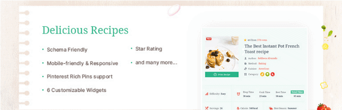 Köstliche Rezepte WordPress-Plugin