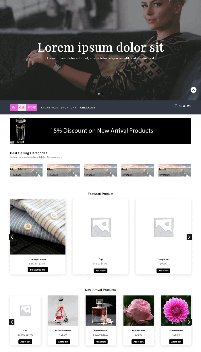 Das Gap-WordPress-Theme