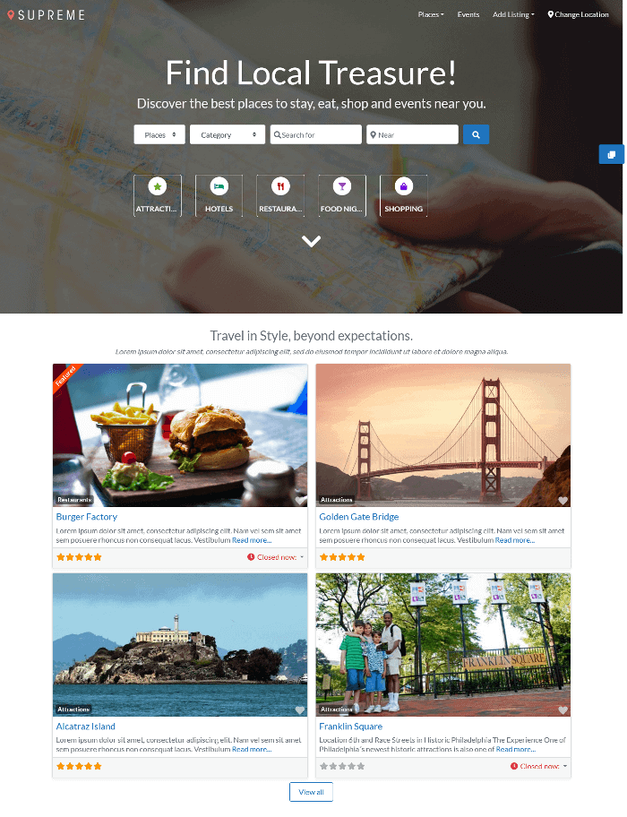 Supreme Directory WordPress-Thema