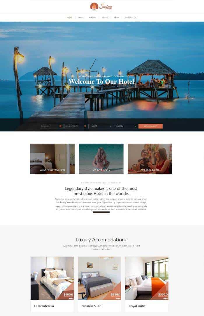 Swing Lite WordPress-Theme