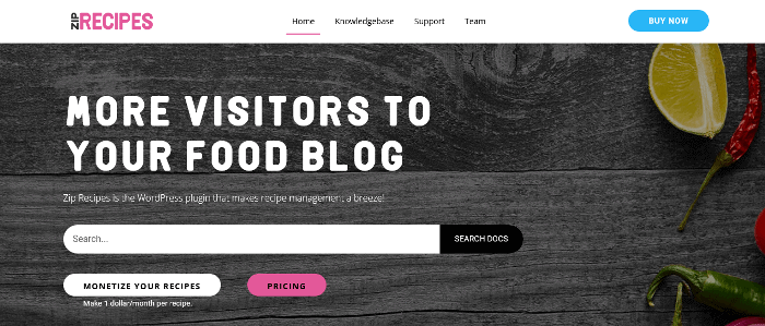 Zip-Rezepte WordPress-Plugin