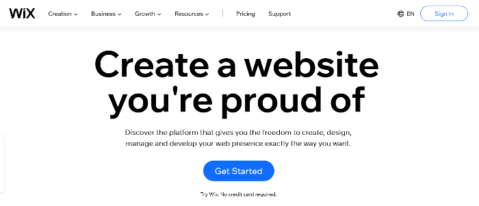 Găzduire web Wix
