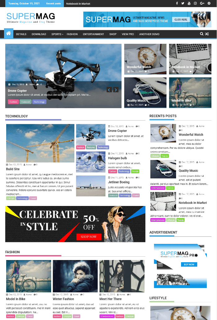 SuperMag WordPress-Theme