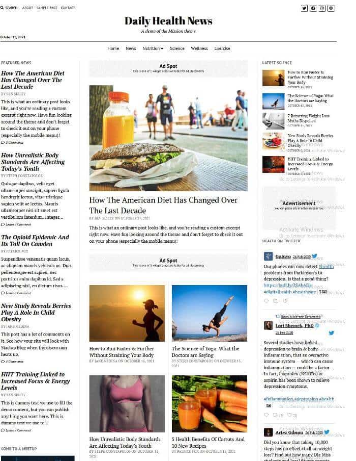 Mission News WordPress Theme