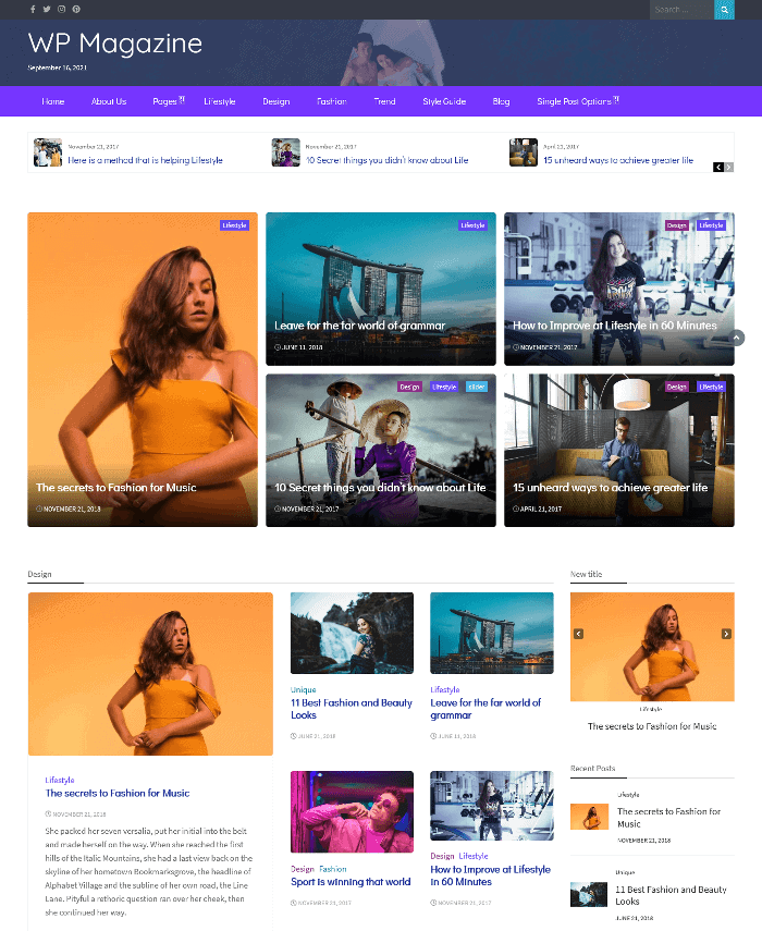 WordPress-Theme für das WP-Magazin