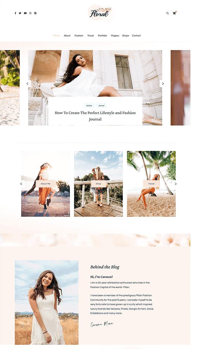 Blossom Floral Blogging WordPress-Theme