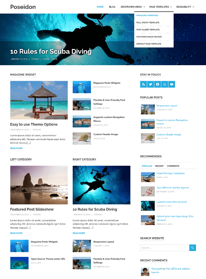 Poseidon WordPress-Theme