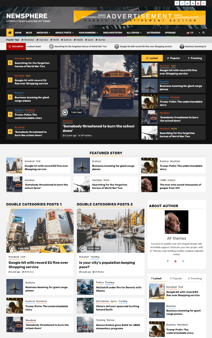 Newsphere WordPress-Theme