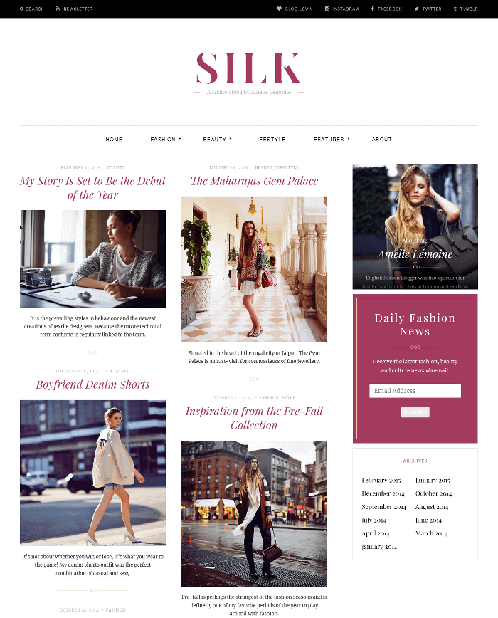 Silk Lite WordPress-Theme