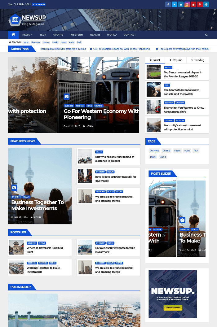 Newsup-WordPress-Theme
