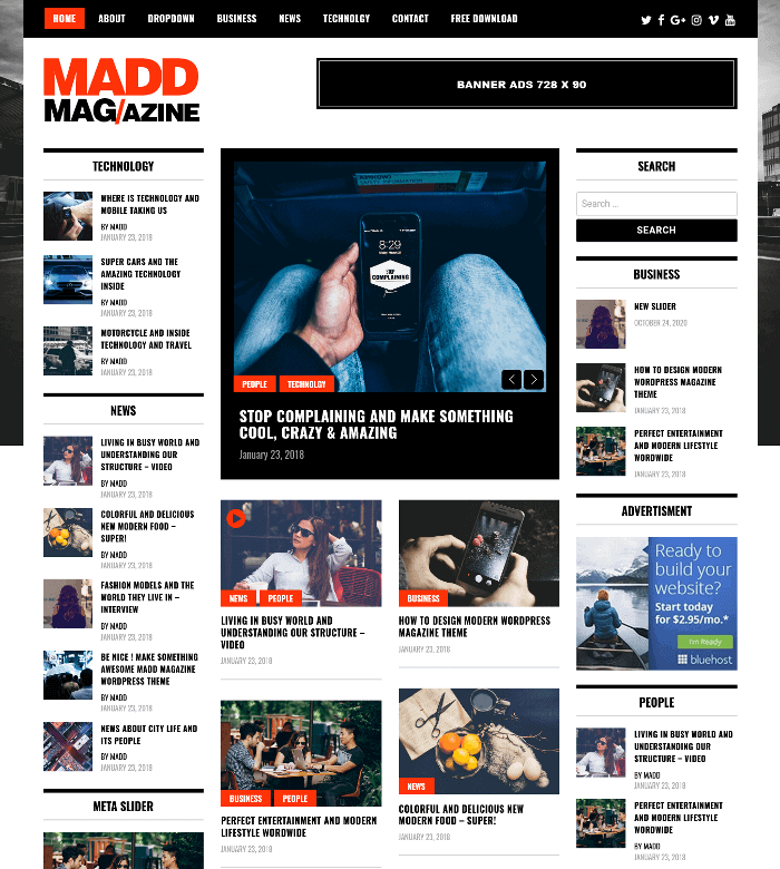 Madd Magazin WordPress-Theme