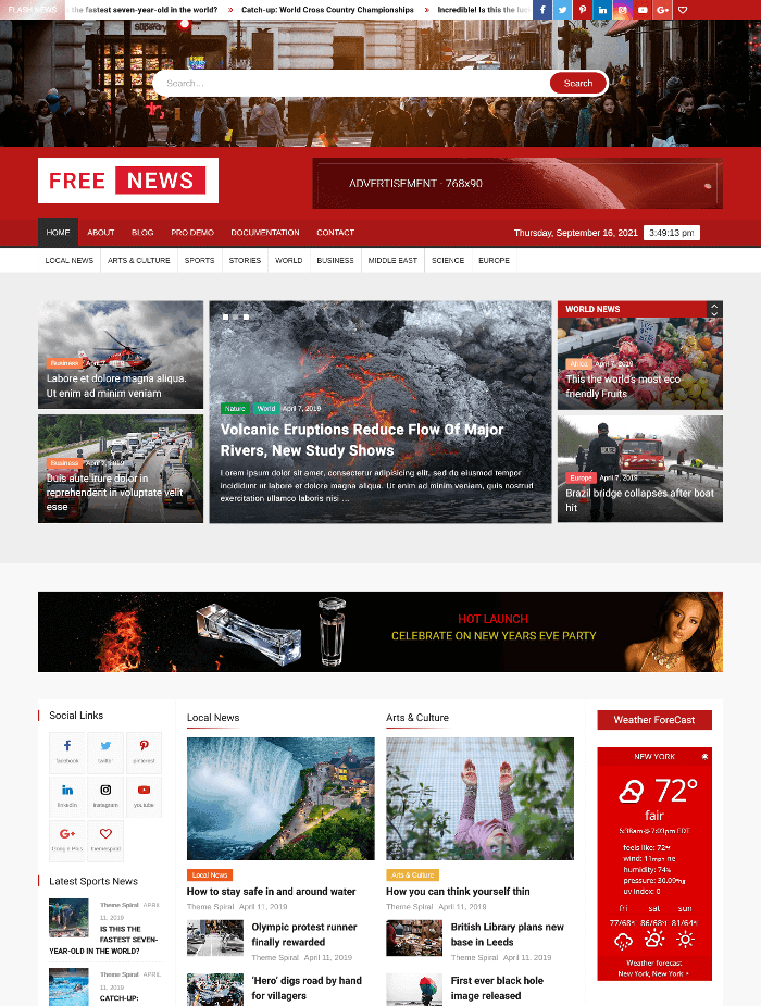 FreeNews WordPress-Theme