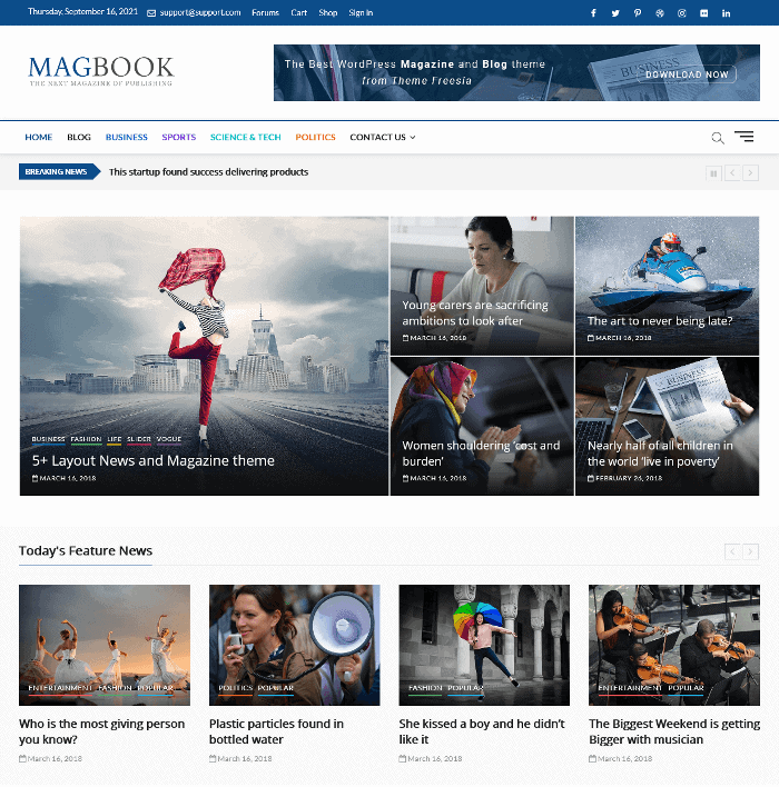 Magbook WordPress-Theme