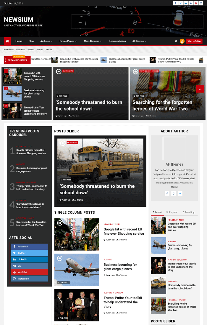 Newsium WordPress Theme