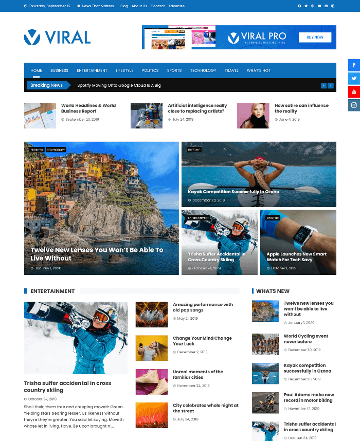 Virales WordPress-Theme