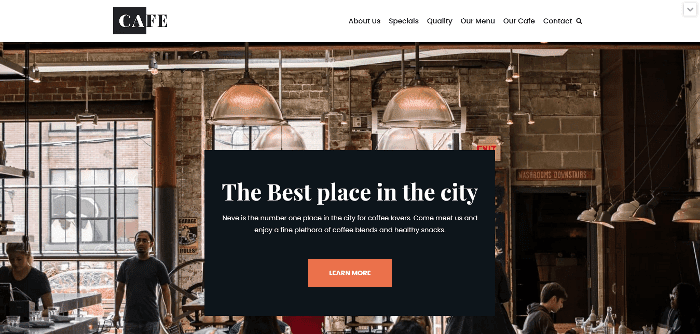 Neve - Tema WordPress Cafe