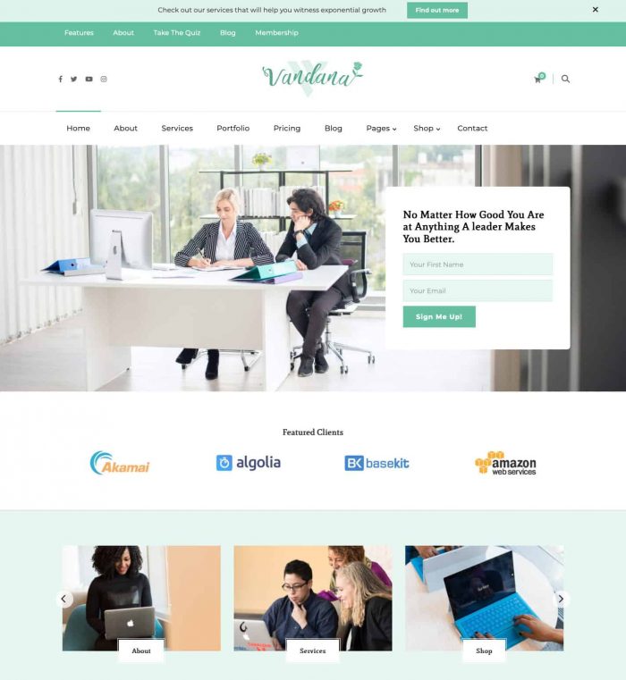 WordPress тема Vandana Health