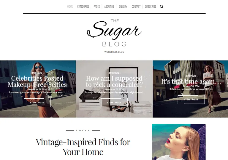 SugarBlog WordPress-Blog-Theme