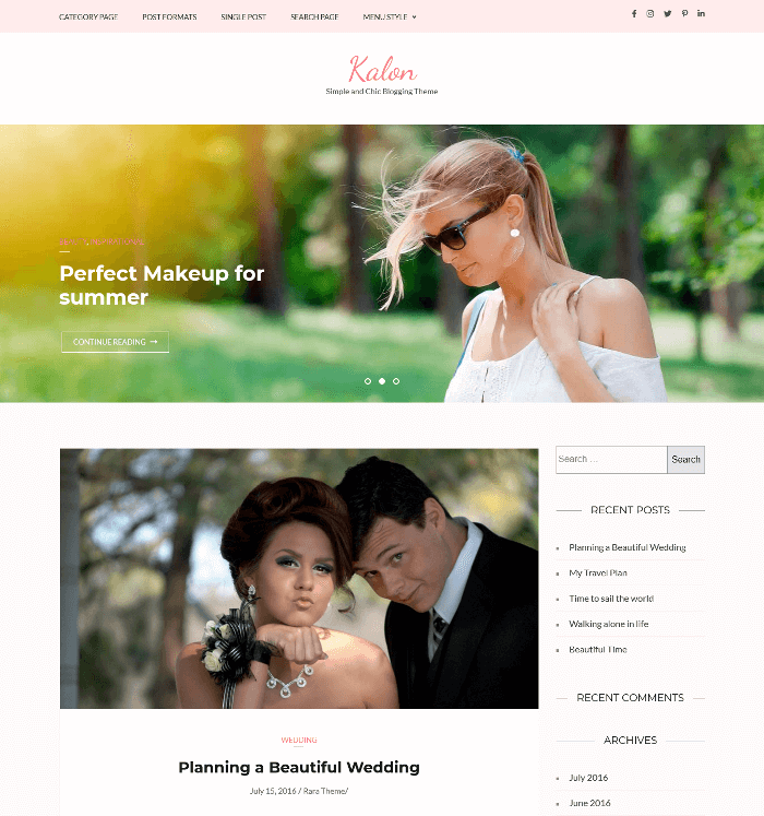 Kalon WordPress-Theme