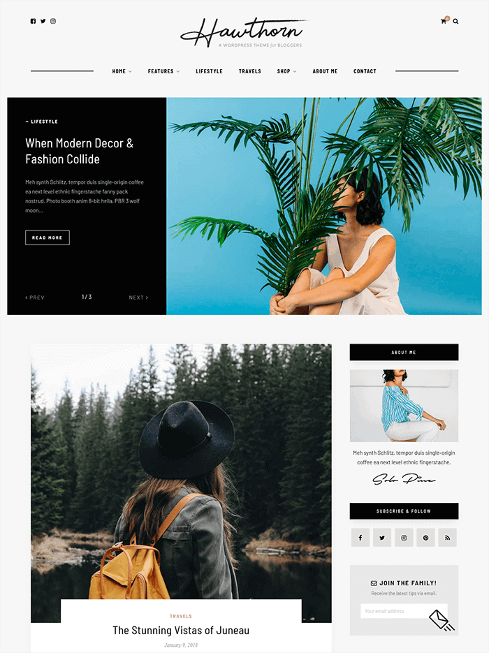 Hawthorn Marni Landing  WordPress Theme