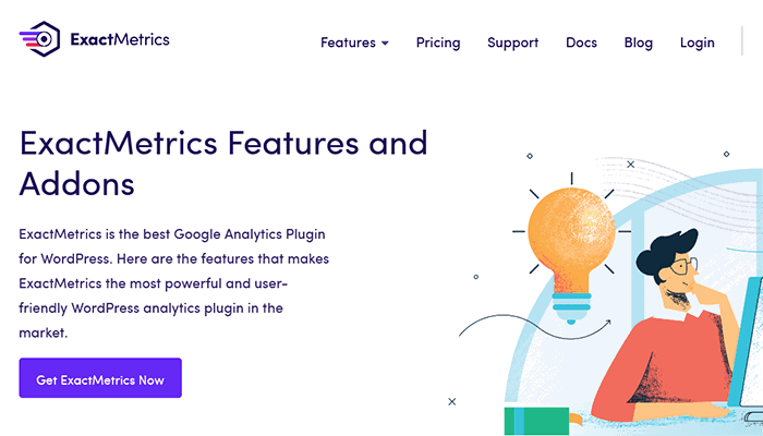 Complemento de Google Analytics de ExactMetrics