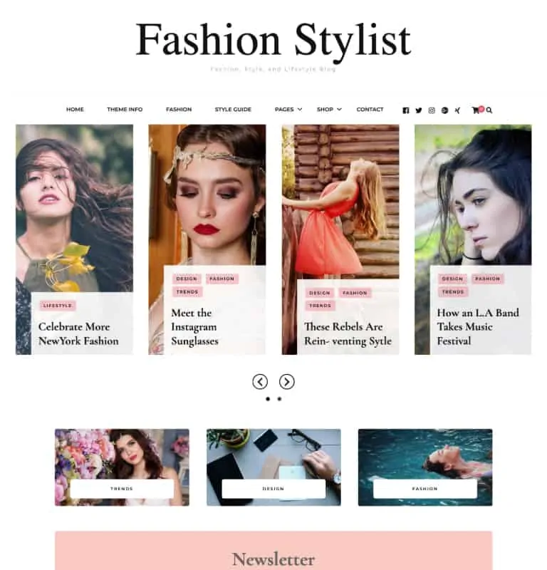 ธีมเวิร์ดเพรส Blossom Fashion Stylist