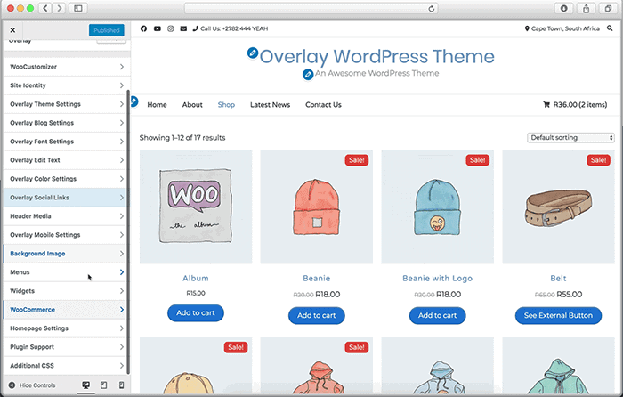 ธีมซ้อนทับ WordPress