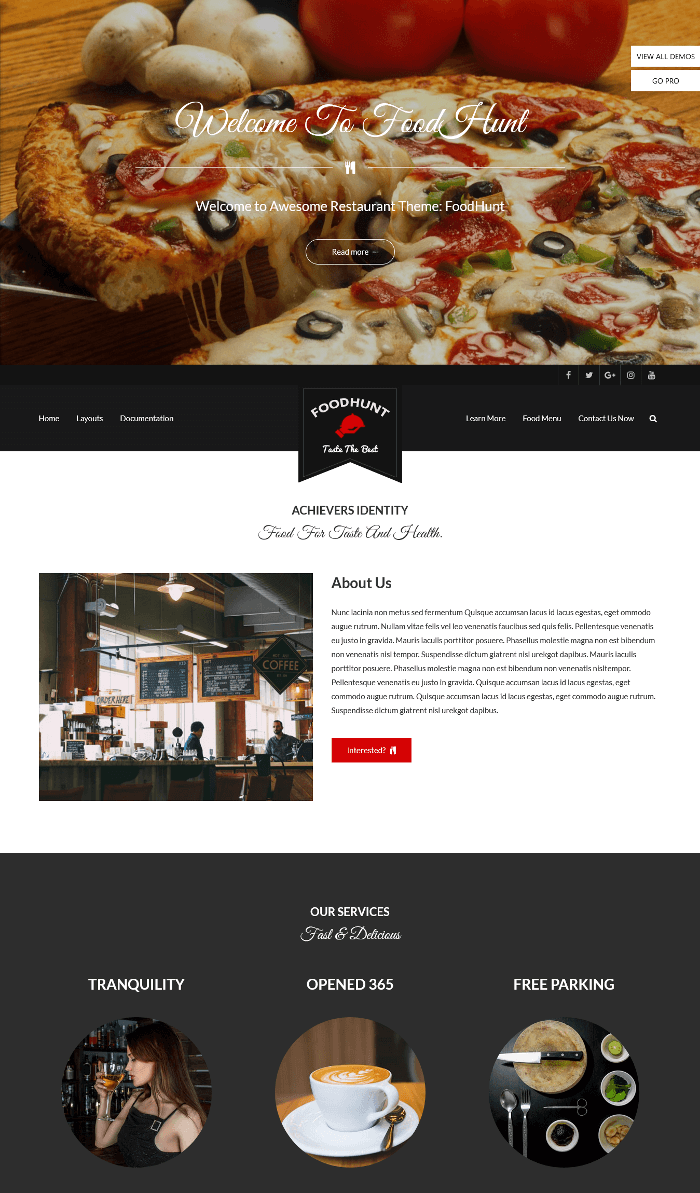 FoodHunt WordPress-Theme