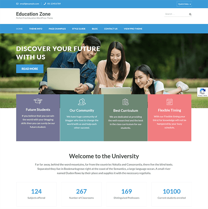 WordPress-Theme für die Bildungszone