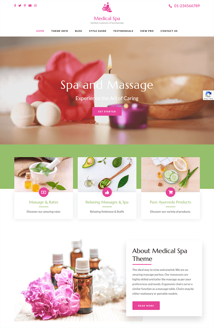 Medizinisches Spa WordPress-Theme