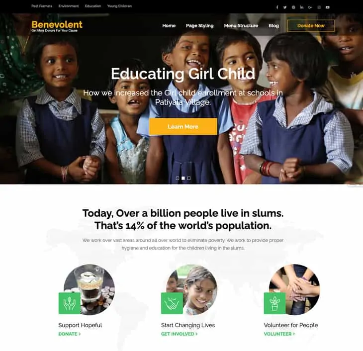 Wohlwollendes kostenloses WordPress-Theme